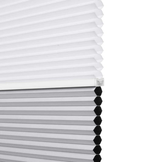 Berissa No Tools No Drill Blackout Light Filtering Double Honeycomb Shades: Bottom Rail View 1