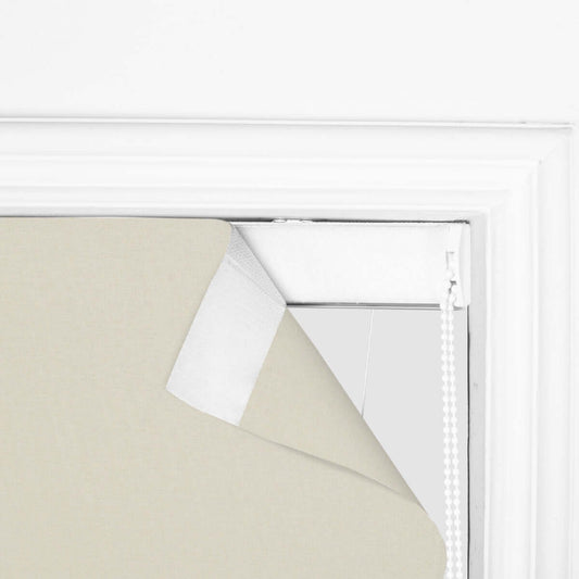 Berissa Convenient Cord Blackout Colorful Line Roman Shades: Headrail Detail 1