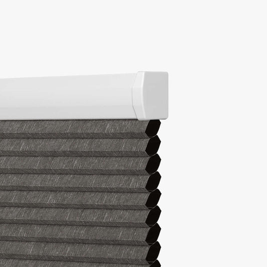 Berissa Blackout Jacquard Textured Honeycomb Cellular Shades: Headrail Detail 1