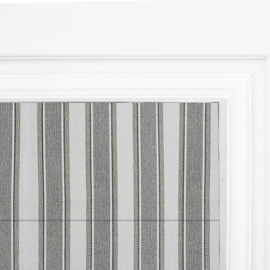 Berissa Modern No Tool Vertical Stripe Roman Shade