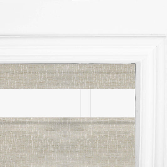 Berissa No Tool No Drill Top Down Bottom Up Roman Shades: Headrail Detail 1