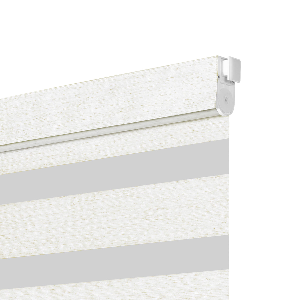 Berissa Day Night Zebra Duo Roller Blind with no-drill mount and sleek valance design.