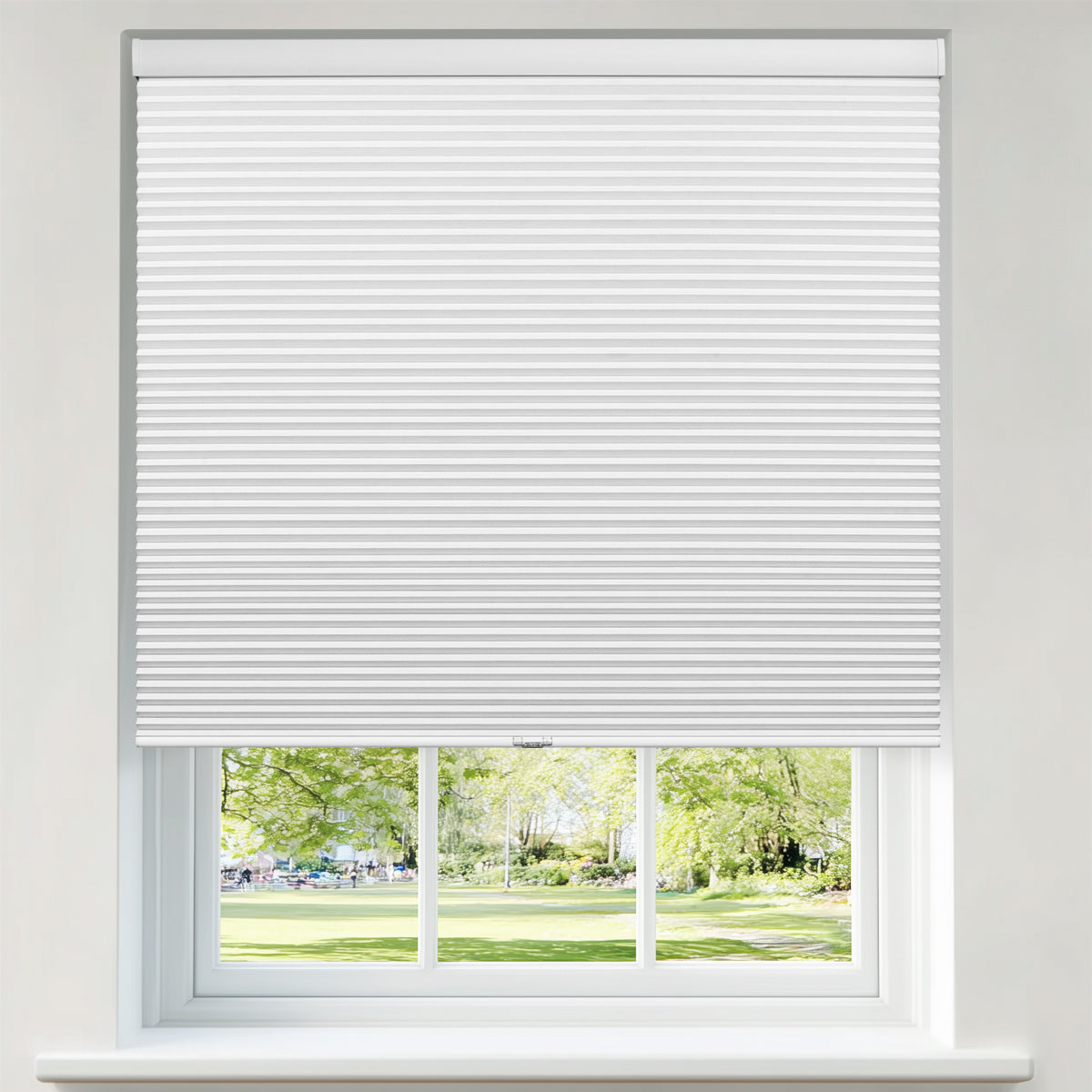 Berissa 1.5 Inch Heat Insulated Cellular Blinds showcased on a window, enhancing light control and insulation.