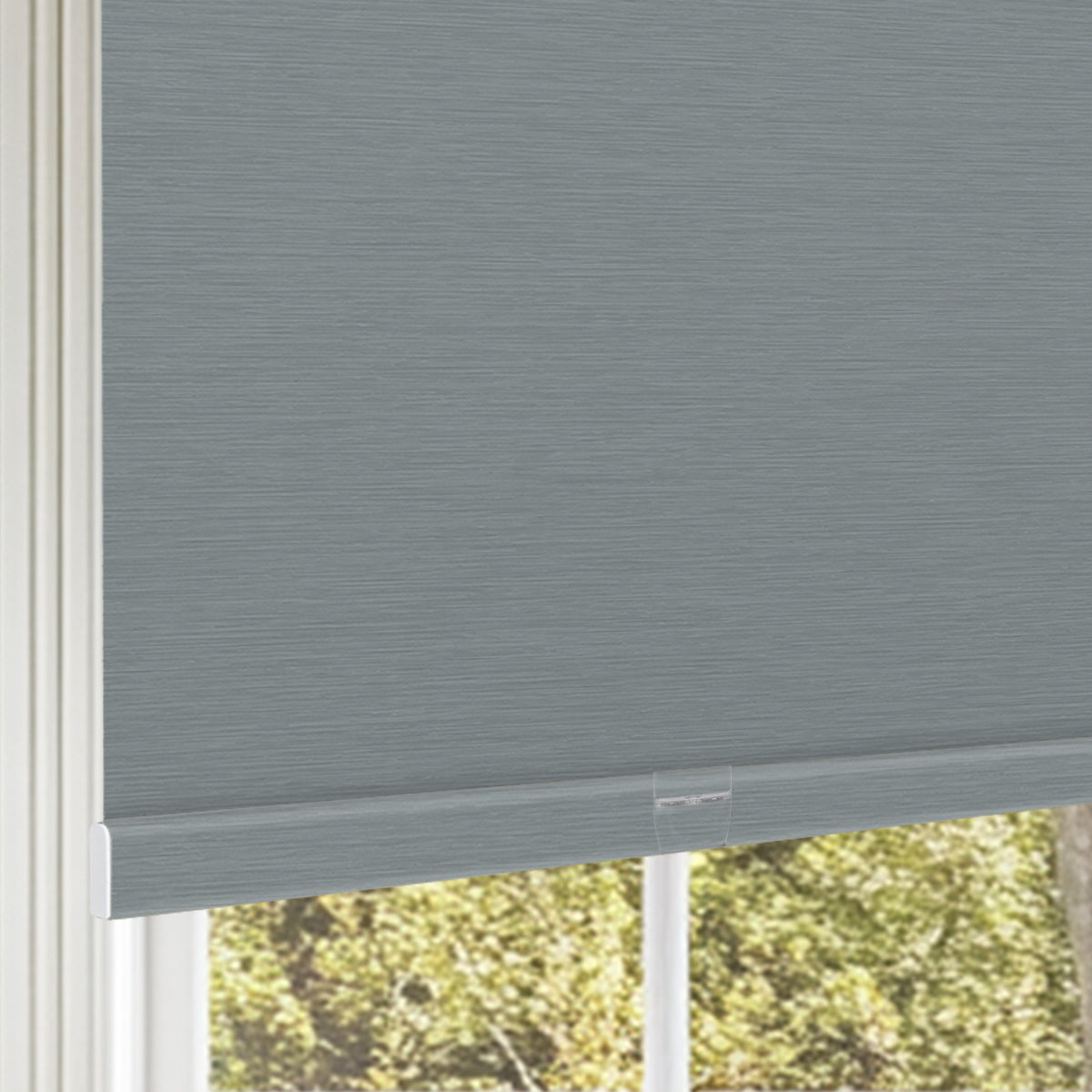 Berissa Classic No Drill Perfect Fit Without Light Leakage Cordless Roller Shades in a light gray color.