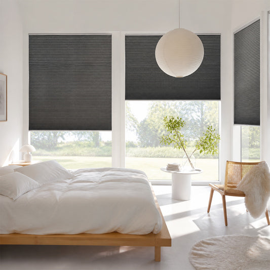 Berissa Blackout Jacquard Textured Honeycomb Cellular Shades
