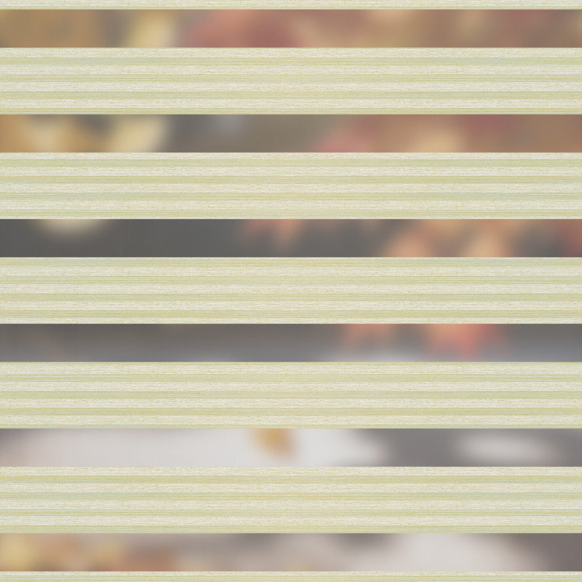 Berissa Wheat Inspired Blackout Free-Stop Zebra Blinds Cordless Child Safe