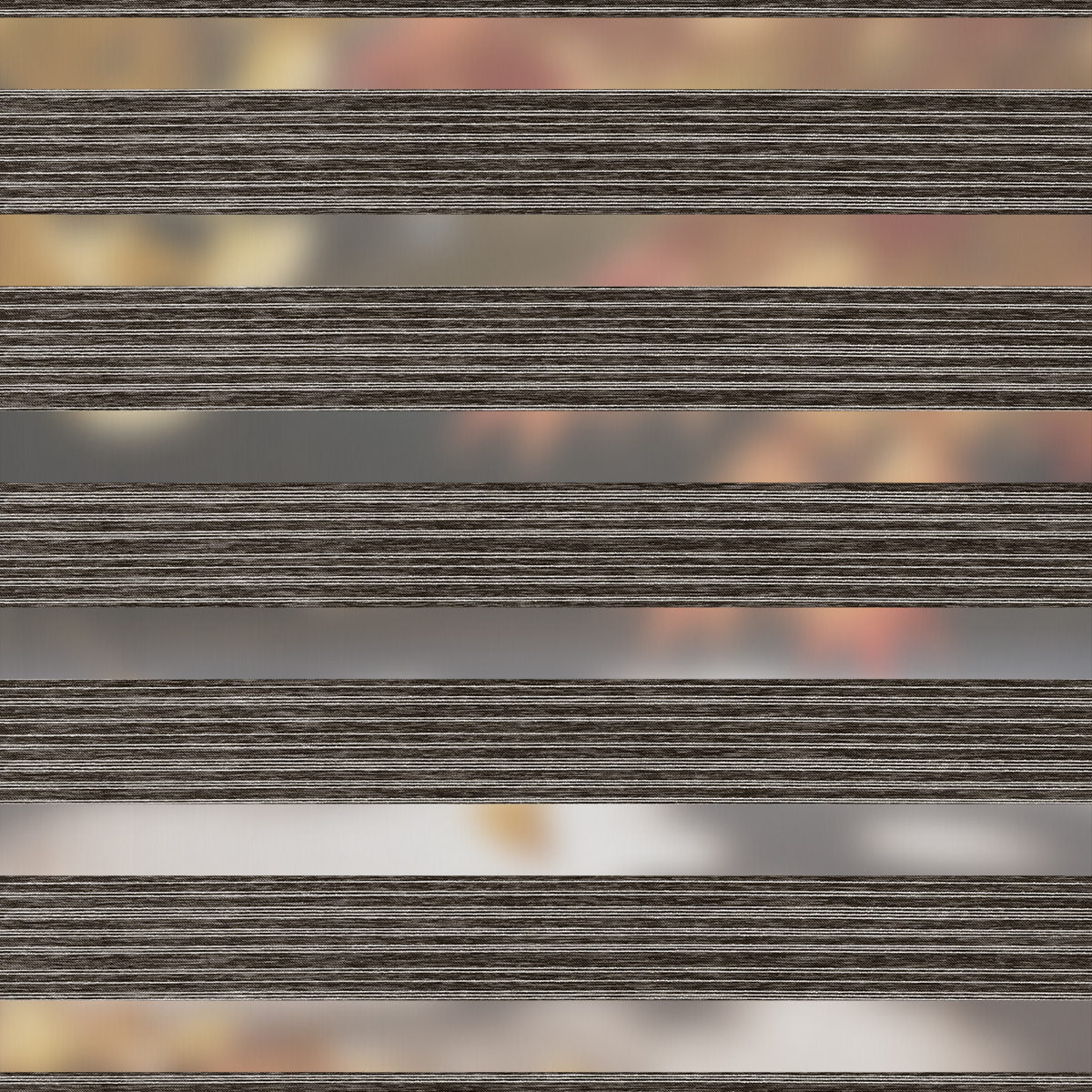 Berissa Wheat Inspired Blackout Free-Stop Zebra Blinds Cordless Child Safe
