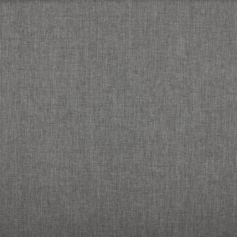Close-up of fabric texture for Berissa Classic Linen Blend Cordless Roller Shades, showcasing a stylish dark gray hue.