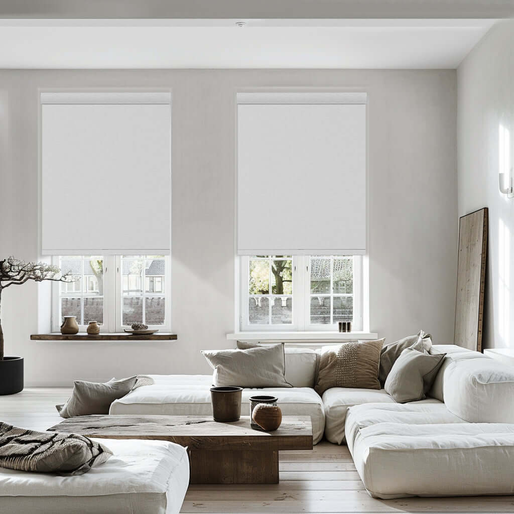 Installing diamond-free curtains in modern living rooms creates a simple and comfortable home atmosphere