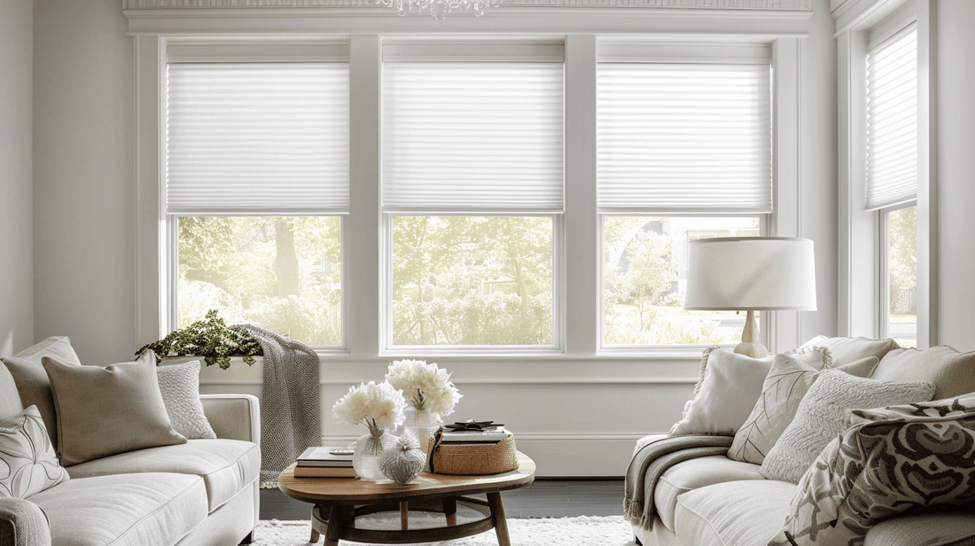 Step-by-step honeycomb blinds removal process showing mounting brackets and installation hardware for window treatment maintenance