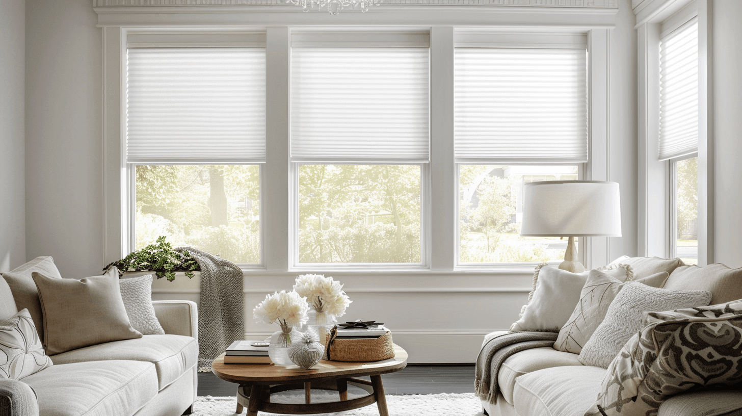 Step-by-step honeycomb blinds removal process showing mounting brackets and installation hardware for window treatment maintenance