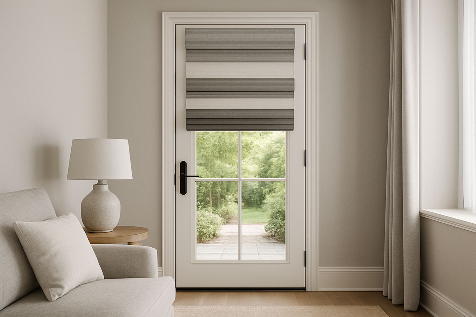 Can you put Roman shades on doors?