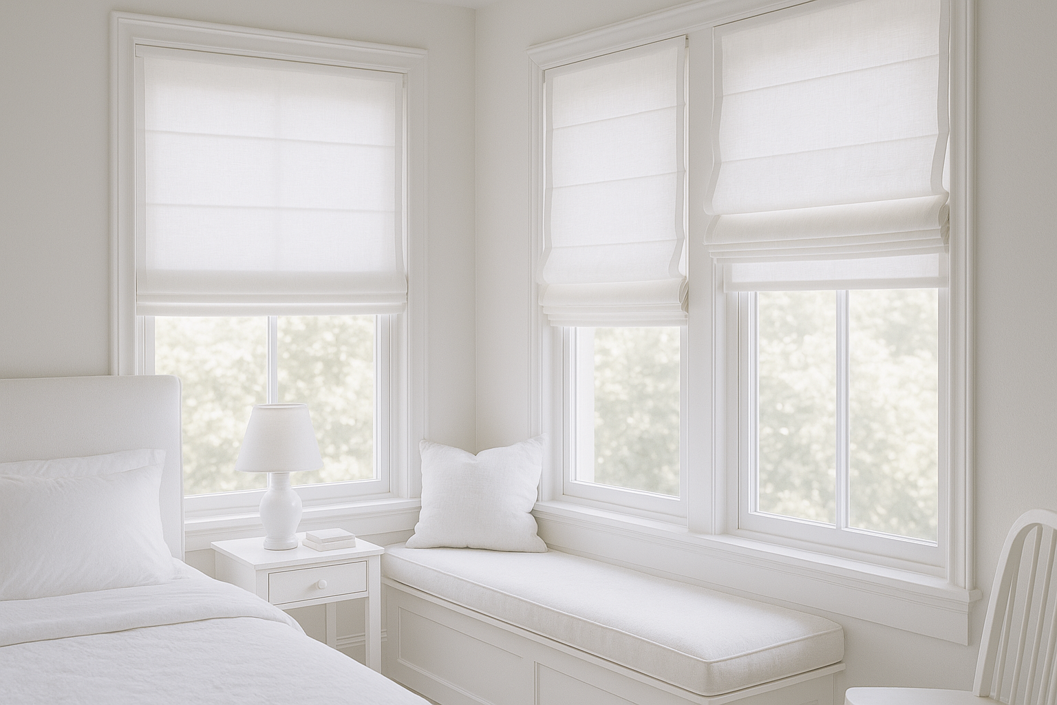 What are the advantages and disadvantages of classic light-filtering Roman shades?