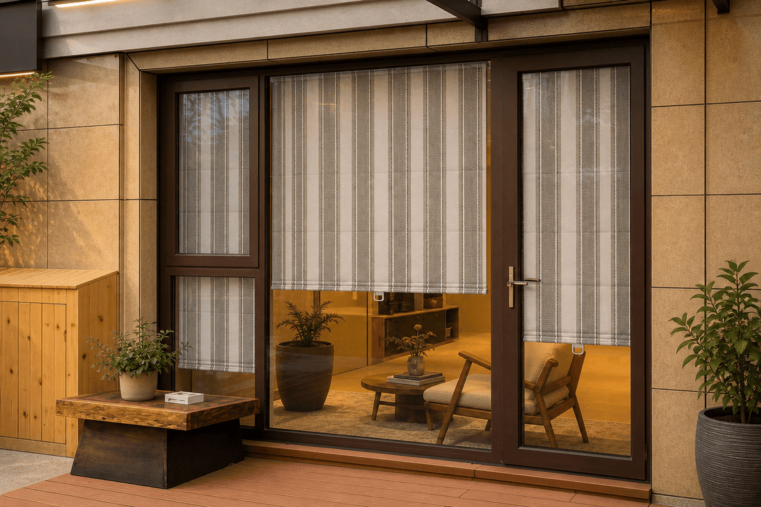 Berissa Cordless Roman Shades Boost Coastal Safe Home Vibe: Scene Display Main Image