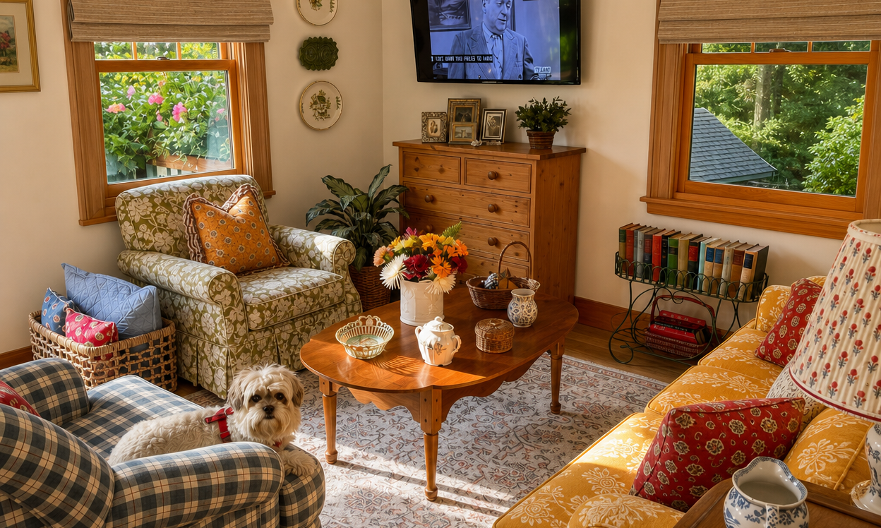 Roman Shades Boast Natural Wood Grain For Elegant Home Style