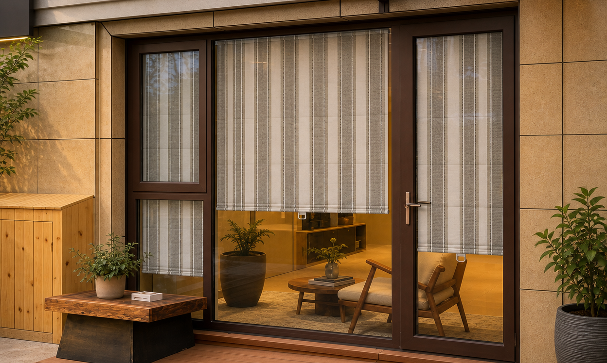 Berissa Cordless Roman Shades Boost Coastal Safe Home Vibe: Scene Display Main Image