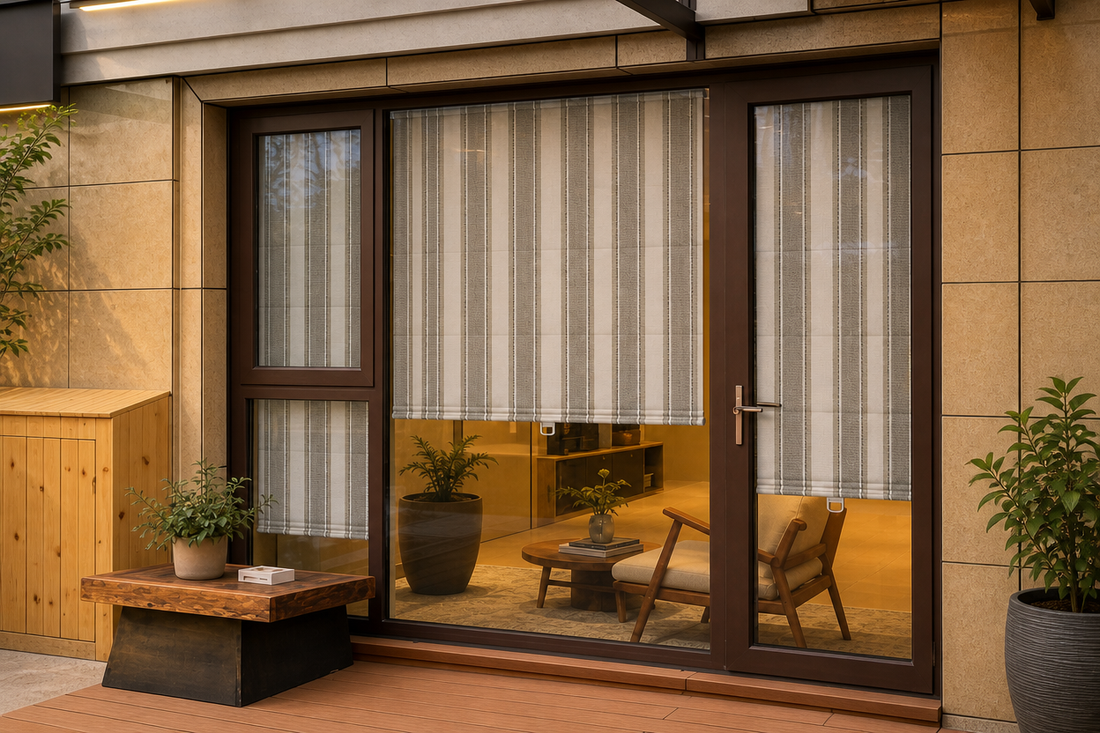 Berissa Cordless Roman Shades Boost Coastal Safe Home Vibe: Scene Display Main Image