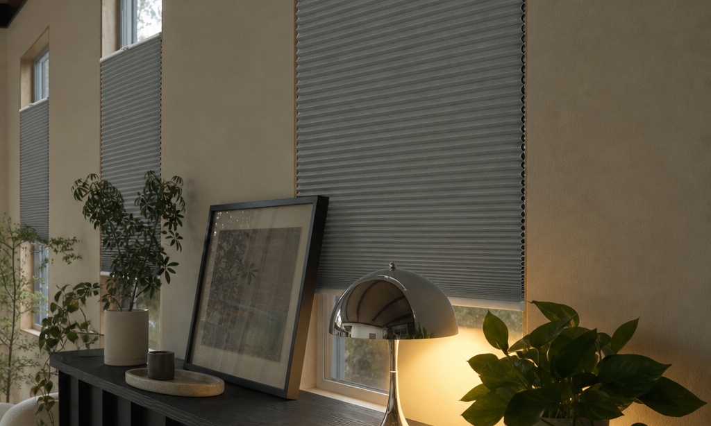 Berissa Double Cell Honeycomb Top Down Bottom Up Cellular Blinds – Custom Light Control for Ultimate Privacy & Comfort