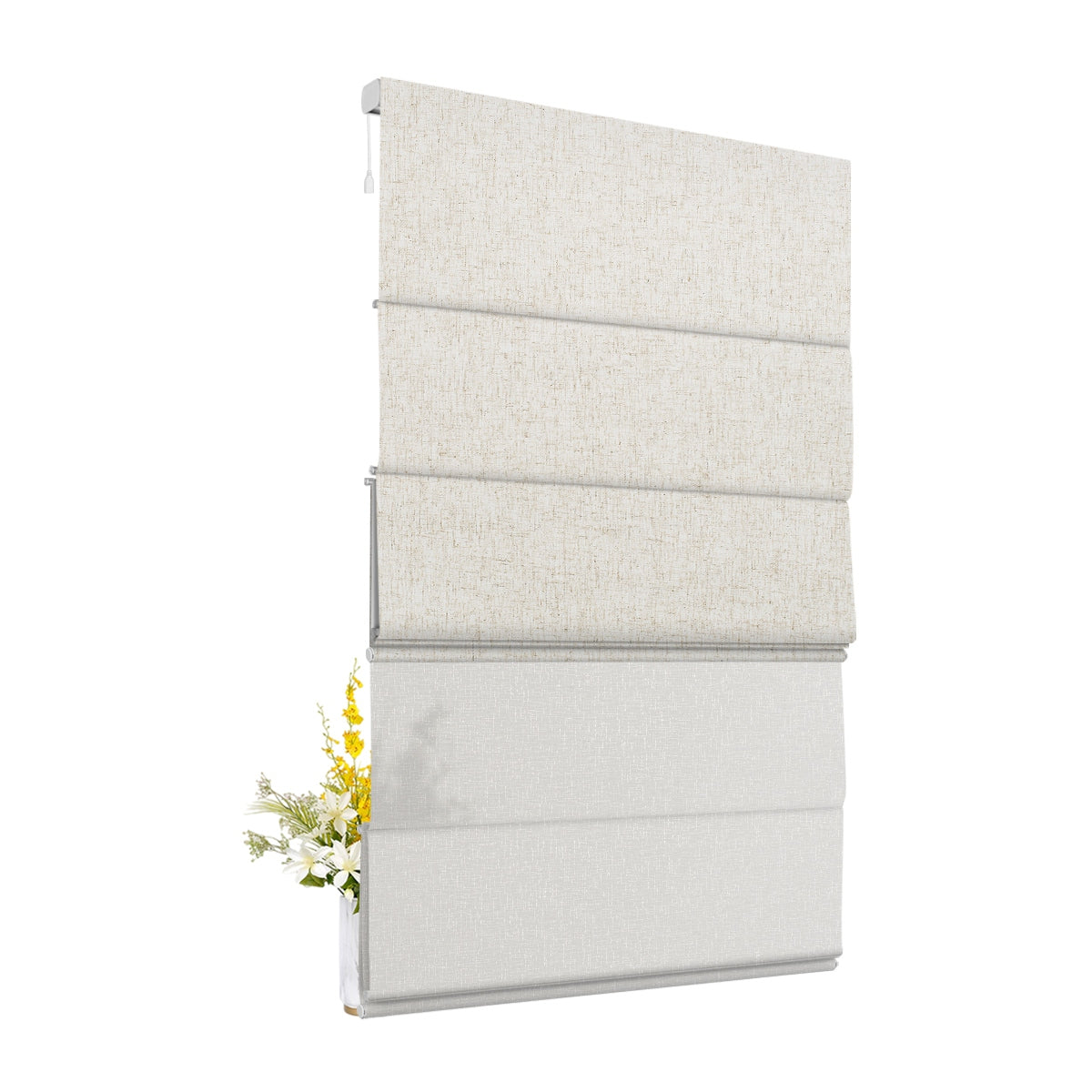 Blackout Beige+ Light Filtering White