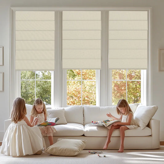 Berissa Classic Roman Shades Cordless Child Safe