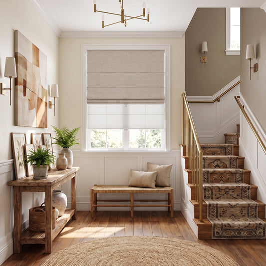 Berissa Day Night Soft Elegant Blackout Custom Color Roman Shades