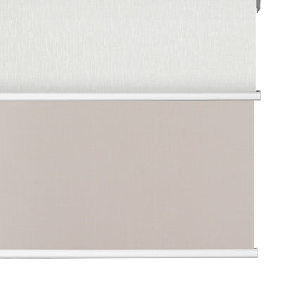 Light Filtering Beige  +Blackout White