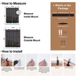 Berissa Custom Natural Outdoor Bamboo Roll Up Shades: Installation & Hardware Diagram