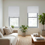 Berissa Ice Marble Texture Blackout No Tool Roman Shades