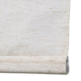 Berissa No Tool Oatmeal Linen Textured Roman Shades: Bottom Rail View
