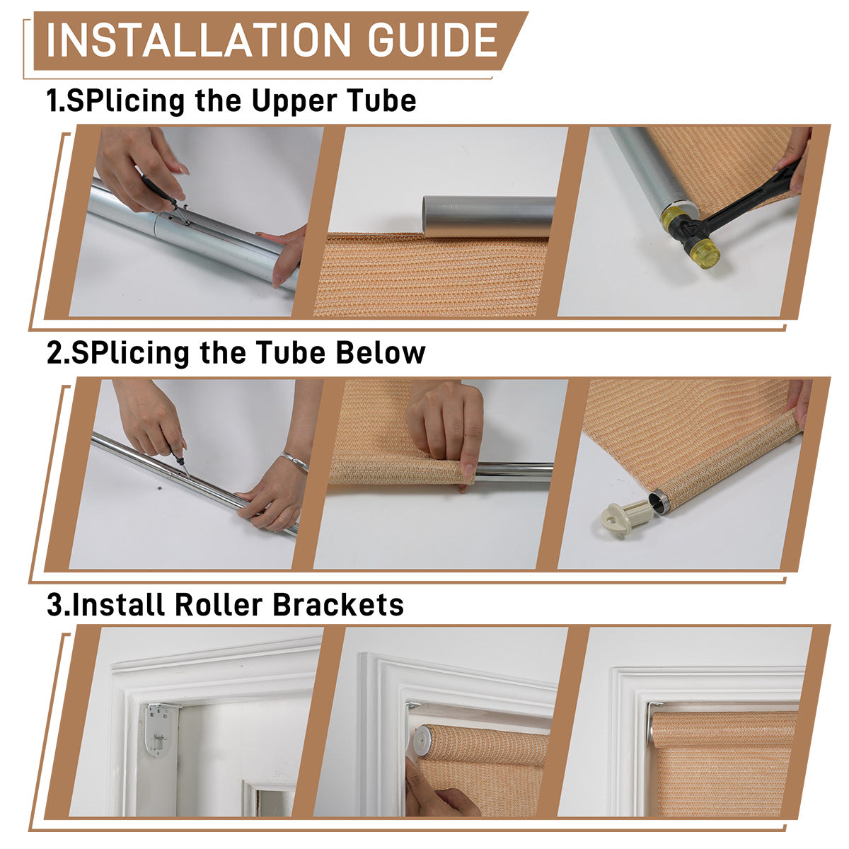 Berissa Custom Outdoor Cordless Patio Roller Shade