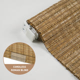 Berissa Natural Bamboo Ramie Woven No Drill No Tool Shades