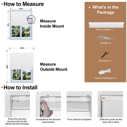 Berissa Shallow Hole Depth Requirements Cellular Shades Children and Pets Safe