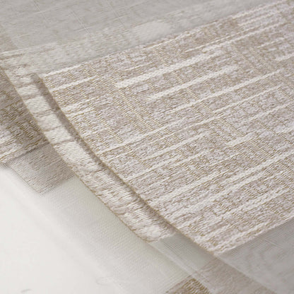 Close-up of Berissa Custom No Drill Zebra Day Night Dual Roller Blind fabric showcasing elegant texture.