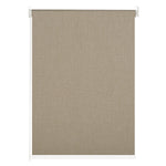 Berissa Classic Corded Pull Blackout Texture Linen Roller Shades: Rear View
