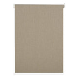 Berissa Classic Corded Pull Blackout Texture Linen Roller Shades: Rear View