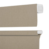 Berissa Motorized Top Down Bottom Up Custom Blackout Roman Shades: Headrail Detail 2