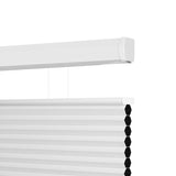 Berissa Classic Blackout Top Down Bottom Up Cellular Shades close-up view of honeycomb design and top rail.