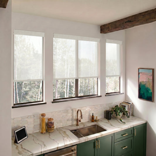 Berissa Classic No Drill Perfect Fit Without Light Leakage Cordless Roller Shades