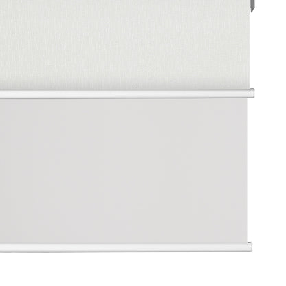 Berissa Cordless Double-Layered Reverse Roll Roller Shades with Valance