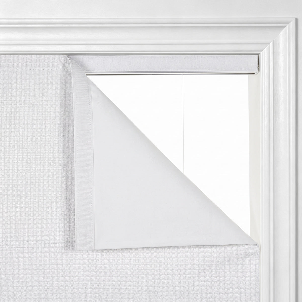 Berissa Pure Soft Waffle Texture Blackout Roman Shade Cordless Child Safe