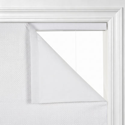 Berissa Pure Soft Waffle Texture Blackout Roman Shade Cordless Child Safe