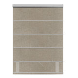 Berissa Classic Linen Glow Roman Shades Cordless Child Safe: Rear View