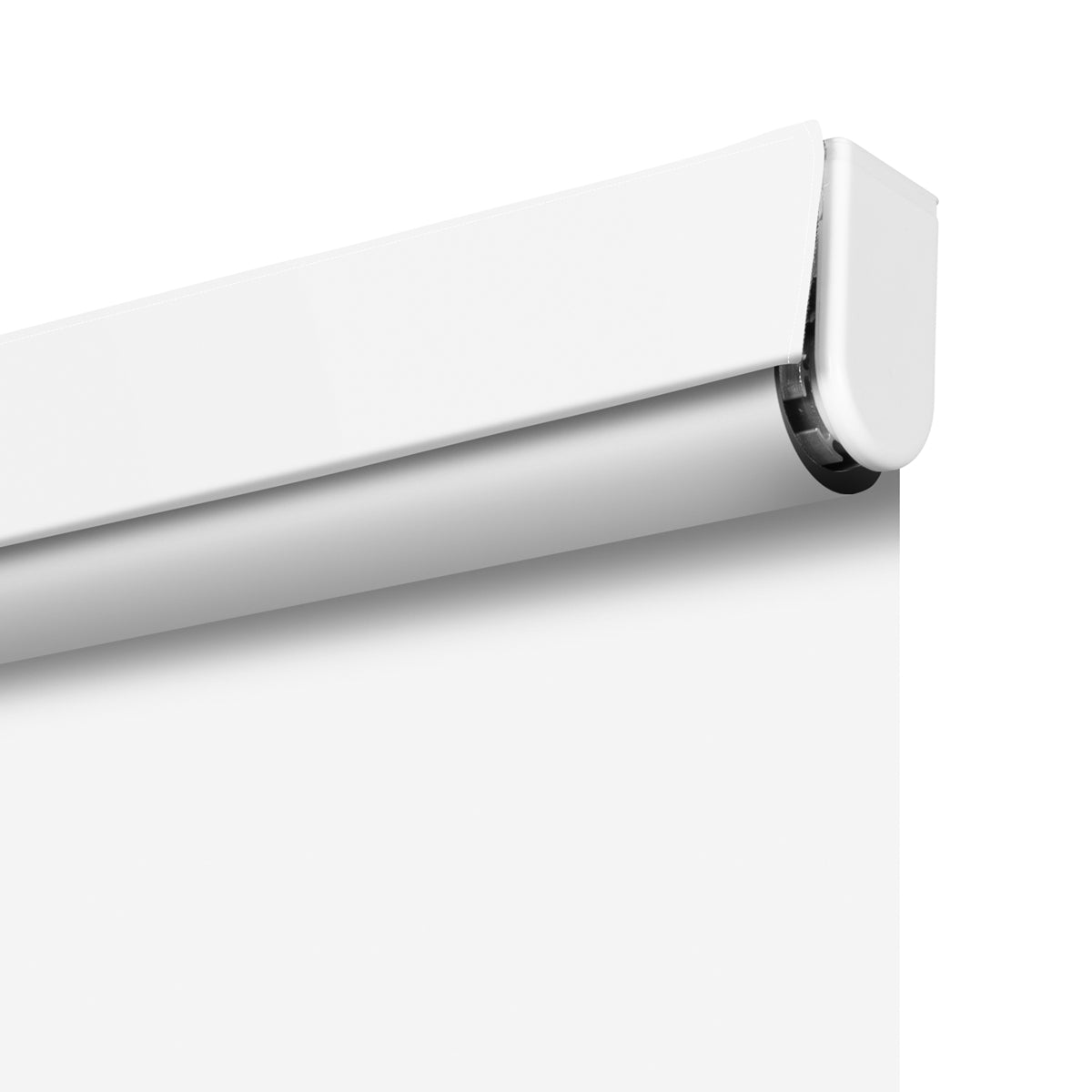 Berissa Pure White Simple Elegance Cordless Spring Roller Blinds