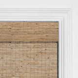 Berissa Sunwoven Natural Bamboo Roman Shade: Headrail Detail 1