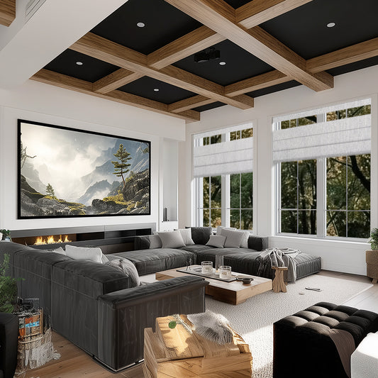 Berissa Ivory Lines Blackout Top Down Bottom Up Roman Shades