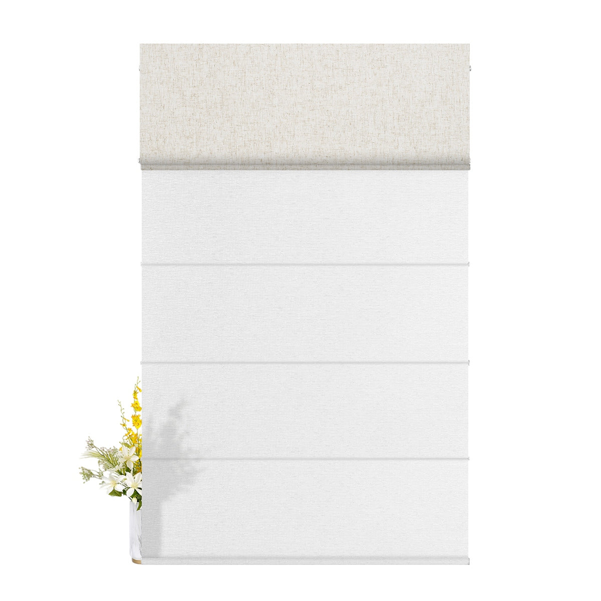 Blackout Line Beige+ Semi View White