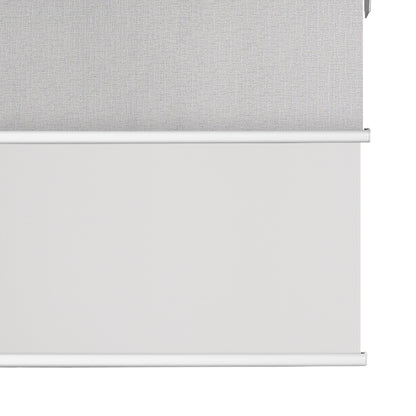 Light Filtering White+Blackout Grayish White