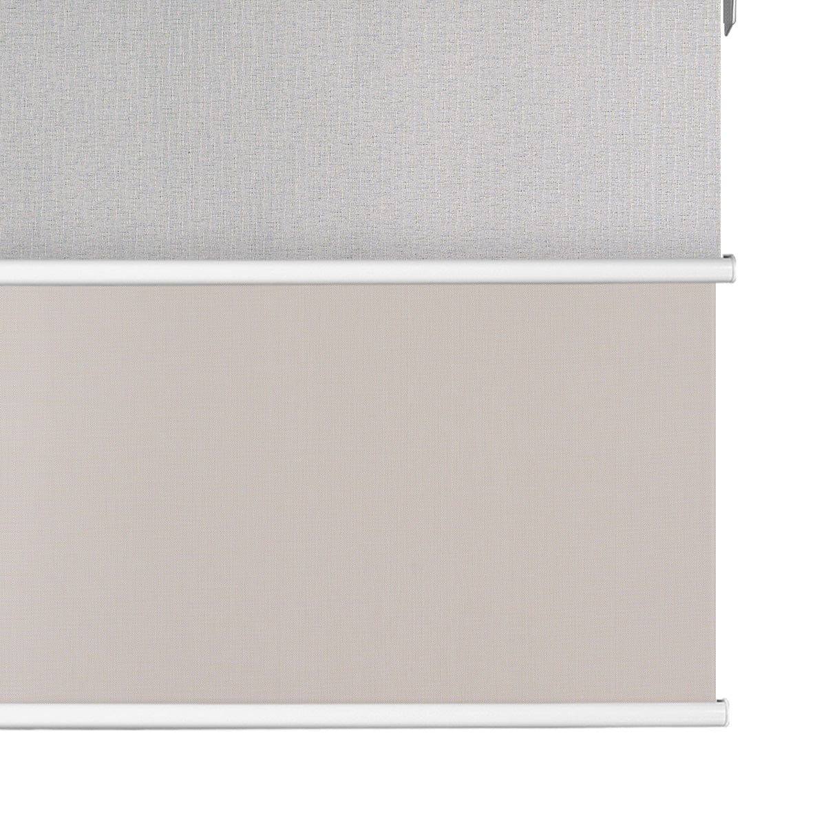 Light Filtering Beige+Blackout Grayish White