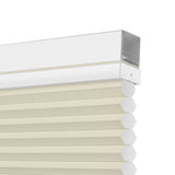 Berissa Shallow Depth Fit Cordless Top Down Bottom Up Cellular Shades showcasing textured cellular design and sleek header.