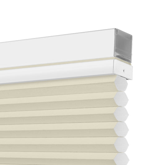 Berissa Shallow Depth Fit Cordless Top Down Bottom Up Cellular Shades showcasing textured cellular design and sleek header.